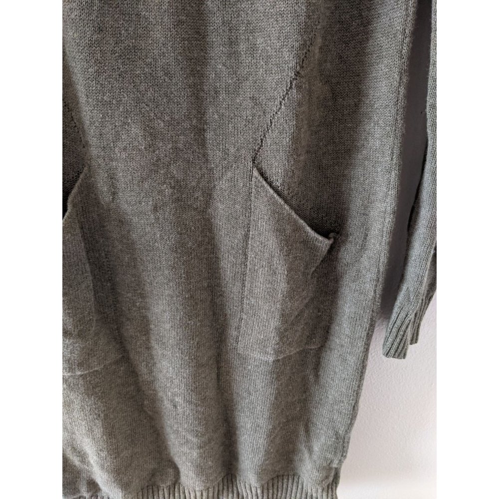 Prana Bisque Knee-Length Cowl Sweater Dress S Wool Blend Olive Green - Picture 5 of 11
